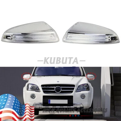 1Pair LH+RH Mirror Turn Signal Lamp Light for Benz ML GL CLASS GL350 GL450 GL550 Foto 1 de 4