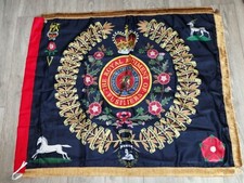 The Royal Regiment of Fusiliers 5th battalion Regimental colours flag.