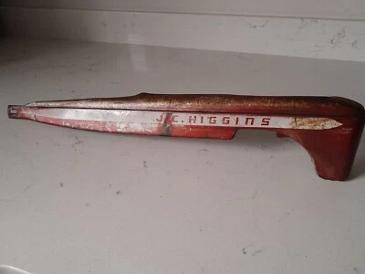 Antiguo protector de cadena de bicicleta JC Higgins de colección pintura original neumático globo Foto 1 de 4