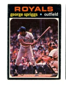 1971 O-PEE-CHEE KANSAS CITY ROYALS GEORGE SPRINGER #411 - Picture 1 of 2