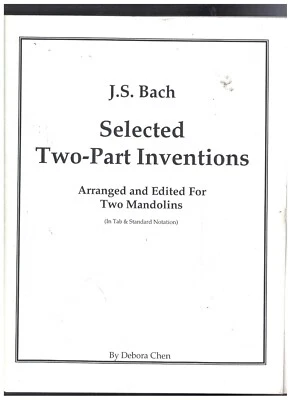 J S Bach Selected Two Part Inventions Arranged for 2 Mandolins by Deborah Chen - Image 1 of 4