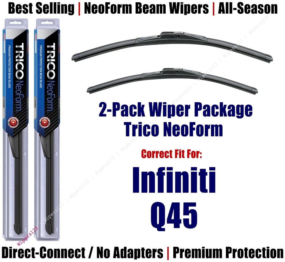 2pk Super-Premium NeoForm Wipers fit 2002-2006 Infiniti Q45 16260/180 - Image 1 of 1