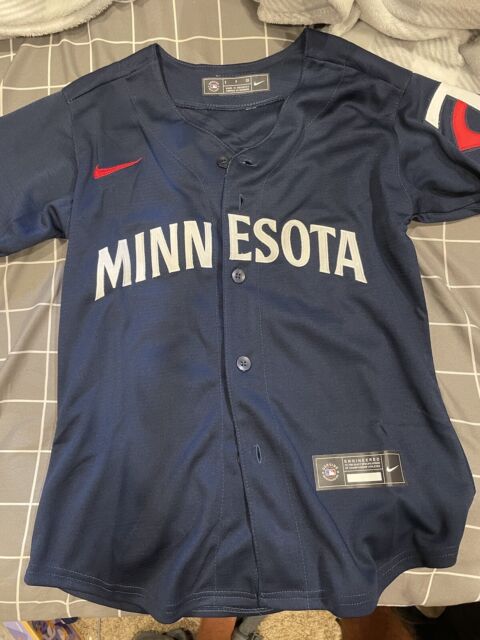Minnesota Twins Nike Official Replica Home Jersey - Mens with Sanó 22  printing