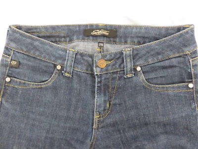 Женские прямые синие джинсы Serfontaine Bardot W30» L26» - Изображение 1 из 4