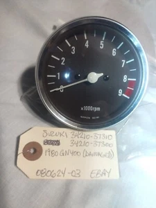 NOS Suzuki Tachometer 34210-37310 37300 GN400 Cosmetic Damage - Picture 1 of 6