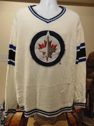 NHL Winnipeg Jets Men's White Crew neck sweater  XXL Cover