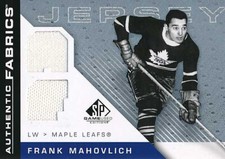 2007-08 SP Game Used AUTHENTIC FABRICS #FM FRANK MAHOVLICH - Toronto Maple Leafs