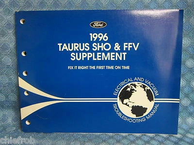 Ford Taurus 1996 SHO y FFV original eléctrico y manual de solución de problemas de vacío Foto 1 de 4