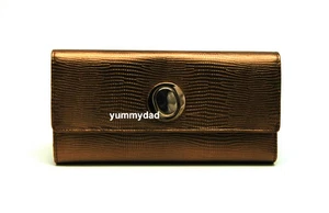 OROTON AKALA SLIM LEATHER CLUTCH WALLET IN BRONZE BNIB - Picture 1 of 6