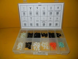 # 6865 Weatherstrip Retainer Assortment 245 Pieces FORD HONDA MAZDA CHRYSLER GM - Picture 1 of 1