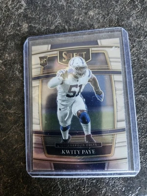 2021 Panini Select Rookie Concourse Kwity Paye Card# 87 - Image 1 of 2