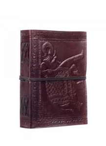 Varios Tamaños Grande Diario Cuero Reciclado Elefante Cuaderno con Relieve - Imagen 1 de 4