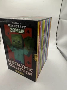 Diario Completo de un Minecraft Zombie Colección Apocalíptica 13 Libros Caja - Imagen 1 de 6