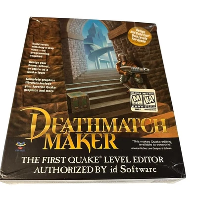 Quake Deathmatch Maker PC 1997 Big Box Game CD-ROM WizardWorks - Image 1 of 3