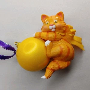 Hallmark Orange Gold Mischievous Kitten Surprise Tabby Cat Ornament 2019 - Bild 1 von 16