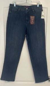 Gloria Vanderbilt Amanda Damenjeans Größe 14S KURZ Stretch makellos flexibel neu mit Etikett - Bild 1 von 13