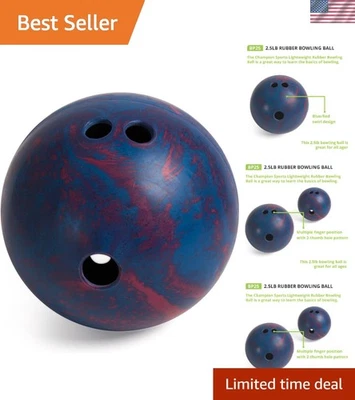 Bola de boliche Easy Grip de 2,5 lb para principiantes Foto 1 de 4