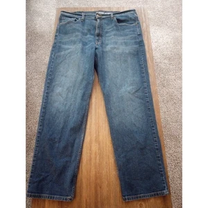 Pantalones de mezclilla Levi's Signature para hombre 38x32 calce relajado cinco bolsillos pierna recta con defecto - Imagen 1 de 13