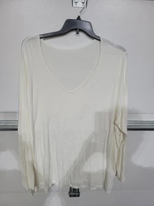 Ladies White LS Top, Sz 4X, by Ava VIV - Picture 1 of 2