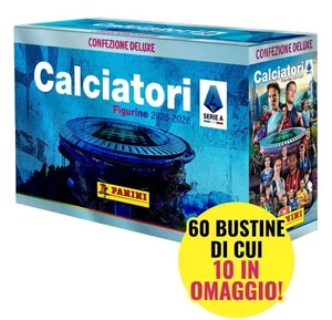 SCATOLA BOX CONFEZIONE DELUXE DA 60 BUSTINE DI FIGURINE CALCIATORI 2025/2026 PAN - Foto 1 di 2