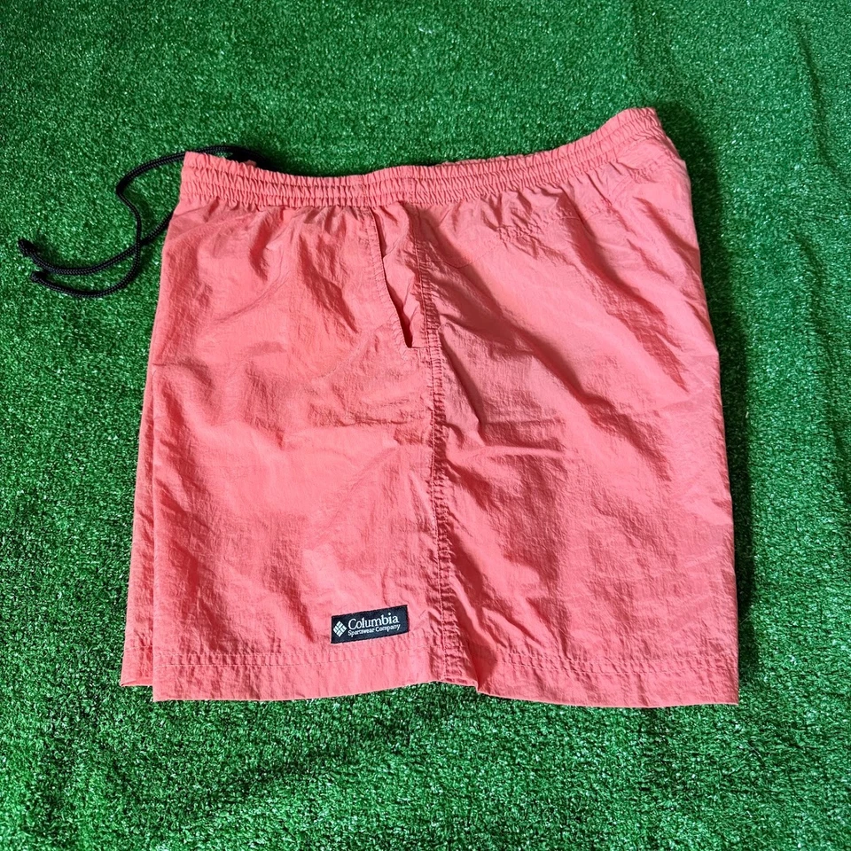 Pantalones Cortos de Natación Columbia Cintura Elástica Cordón Ligeros Naranja Carga Talla XL Foto 1 de 4