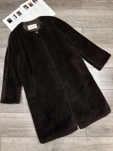 Max Mara Luxury Vintage Alpaca Wool Coat USA 6 / F 40 / GB 10 Made in Italy - Picture 1 of 16