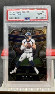 2019 Panini Select - Drew Lock - #21  Denver Broncos RC PSA 10 GEM MINT - Picture 1 of 2