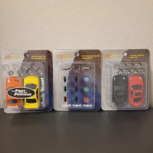Zip Zaps Lot Fast and Furious European Cars + Performance Booster Kits Brand New - Picture 1 of 7