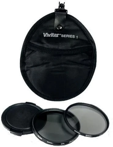 Vivitar 5 Piece Filter Kit Set 58mm UV CPL Lens Cap Filter Case VIV-FK2-58 - Image 1 of 1