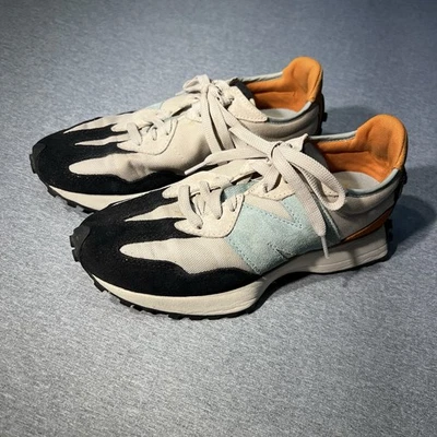 New Balance 327 Cordura Mens Size 7 D Moonbeam Orange Grey Sky Blue MS327WN1 - Image 1 of 4