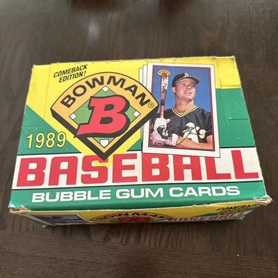 Caja de béisbol Bowman 1989 - 36 paquetes sellados de fábrica (12 tarjetas cada uno) Griffey Jr. Foto 1 de 4
