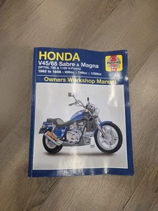 1982-1988 Haynes Honda V45/65 Sabre & Magna Service Repair Manual Book - Picture 1 of 5