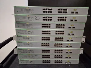 Allied Telesis AT-GS950/16 10/100/1000 MBPS Switch with Power Cord - Picture 1 of 2