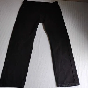 Jeans Levis 36x30 505 Negro Pierna Recta Western Grunge Clásico 100 Algodón - Imagen 1 de 13