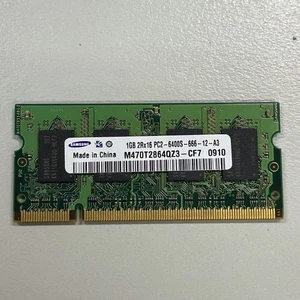 Samsung 1GB DDR2 RAM PC2-6400 800MHz CL5 1.8V non-ECC SoDIMM M470T2864QZ3-CF7 - Picture 1 of 4