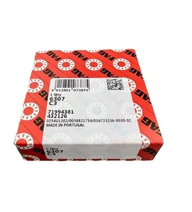 1x FAG 6307-C3 Rodamiento rígido de bolas 35x80x21 mm Rodamiento de bolas abierto - Imagen 1 de 1