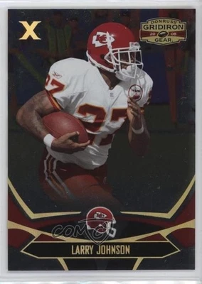 2008 Donruss Gridiron Gear Gold X's /100 Larry Johnson #50 - Image 1 of 2
