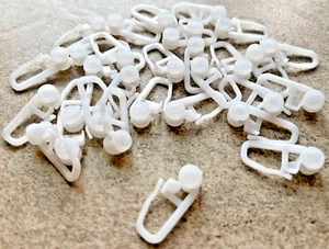 100 Rollringe Gardinengleiter Faltenlegerolle 8mm Gardinenhaken Gardinenröllchen - Bild 1 von 4