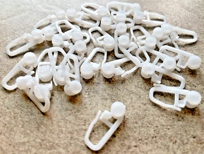 100 Rollringe Gardinengleiter Faltenlegerolle 8mm Gardinenhaken Gardinenröllchen - Bild 1 von 4