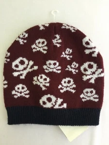San Diego Hat Co Skull Beanie Hat Kids Size 4 - 6X Pirate Crossbones Knit NEW - Picture 1 of 8