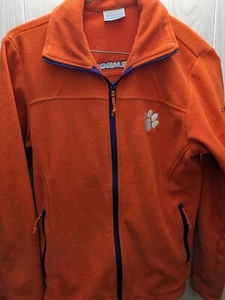 Columbia Clemson Tigers Größe XS Vollreißverschluss orange Fleece Logo Jacke Mantel - Bild 1 von 10