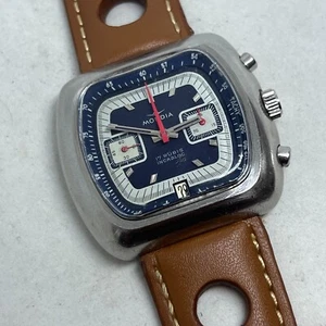 VINTAGE MONDIA CHRONOGRAPH SQUARE HANDAUFZUG VALJOUX 7734 - Bild 1 von 14