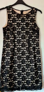 Black over cream size 12 Dress - Picture 1 of 5