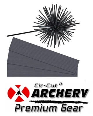 12 PCS BLACK Cat Whisker Bow String Silencers - ARCHERY VIBRATION SUPPRESSORS - Image 1 of 4