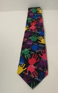 Corbata de seda Ralph Martin RM Style I LOVE MY DADDY 1996 para hombre Rn: 84124 - Imagen 1 de 7