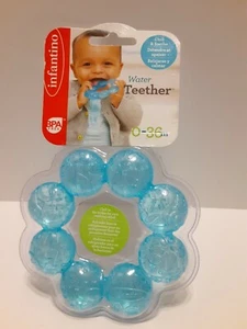Infantino Water Teether Ring Blue 0-36 Months - NEW - Picture 1 of 2