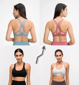 FITINCLINE Women's Complex Sports Bra Top Gym Yoga Activewear Fitness Training - Picture 1 of 23