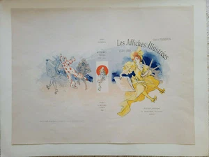 Jules Cheret "Affiches Illustrees" Litografía Original Color Francia 1896 - Imagen 1 de 8