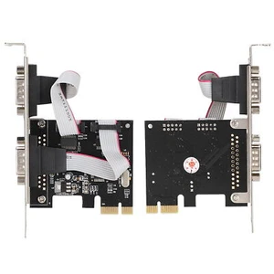 PCI-E PCI Express to Dual Serial DB9 RS232 2 port Controller Adapter Card - Picture 1 of 9