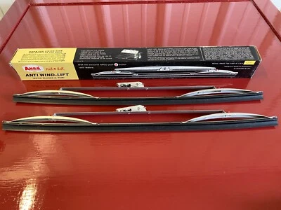 SATIN 18" WIPER BLADE PAIR PART FOR 1967 1968 DODGE PLYMOUTH CHRYSLER IMPERIAL - Image 1 of 4